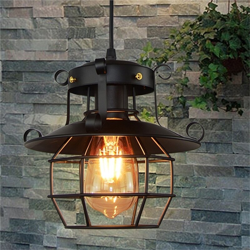 Rustic Industrial Hanging Ceiling Light Fixture