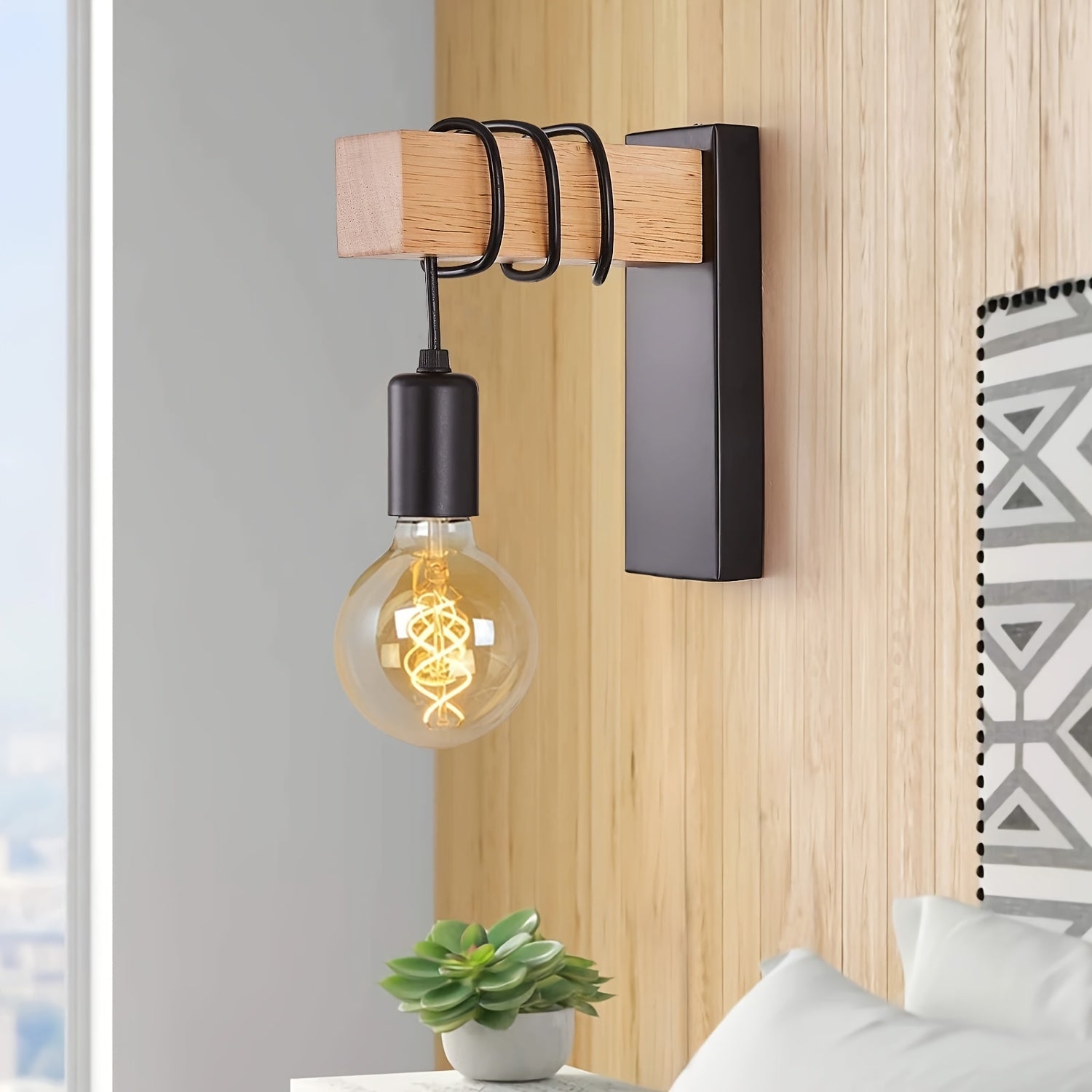 Contemporary Hardwired Wall Light Fixture for Indoor Spaces