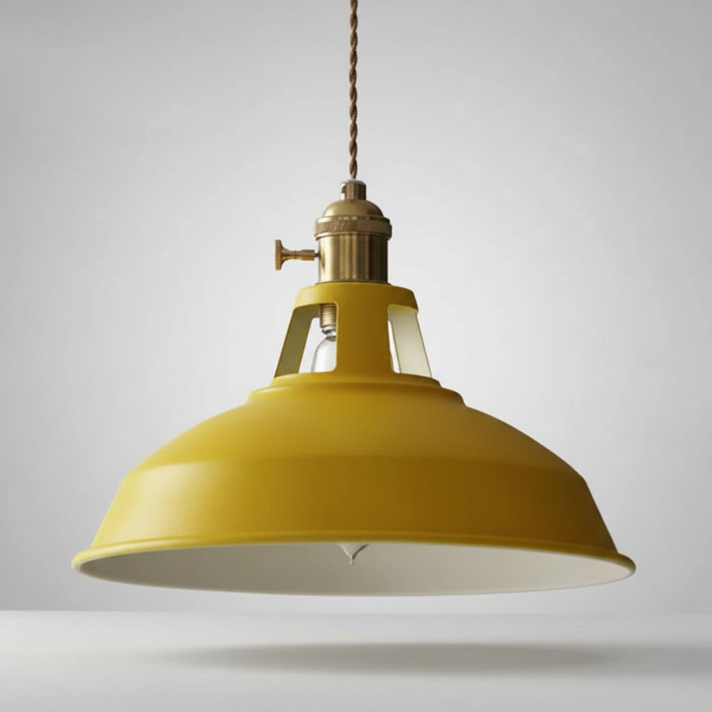 Metal Pendant Light Fixture for Industrial Decor