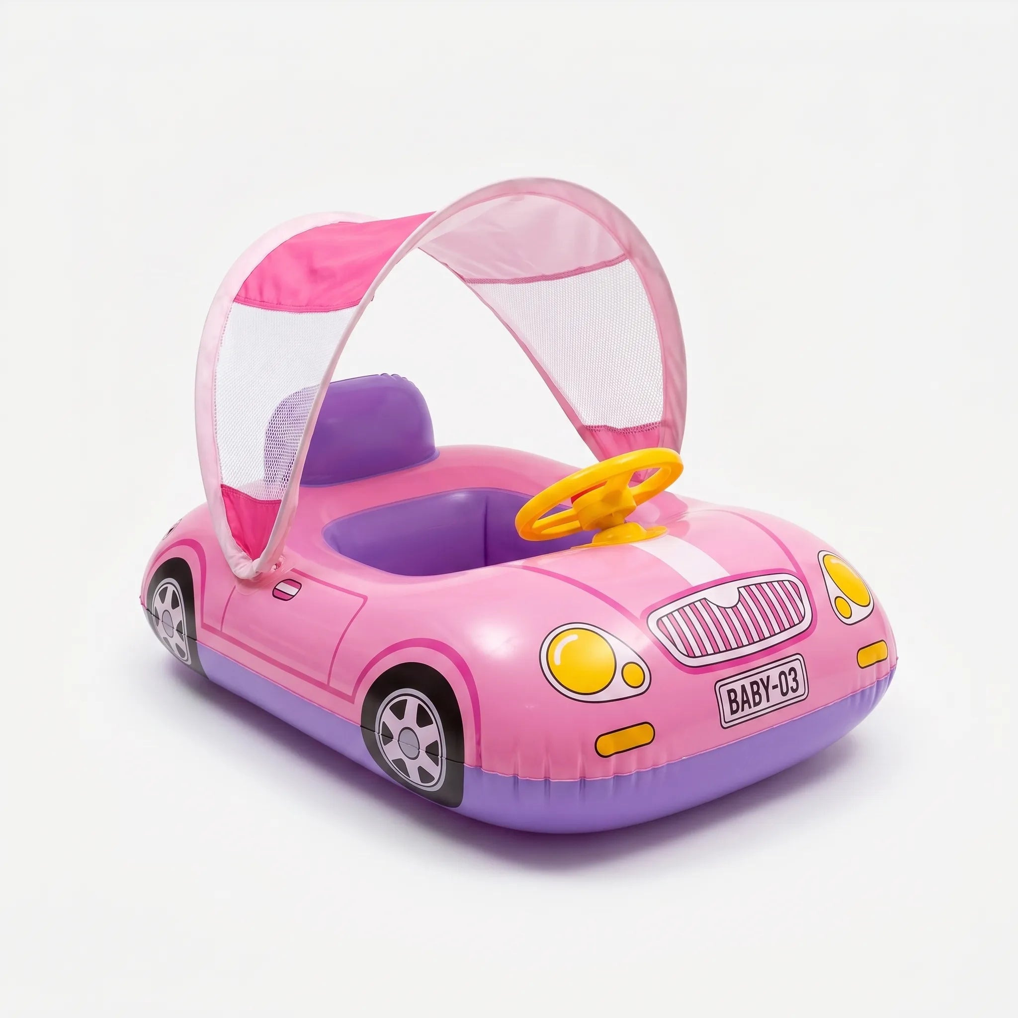 Toddler-Friendly Inflatable Water Cruiser with Sunshade