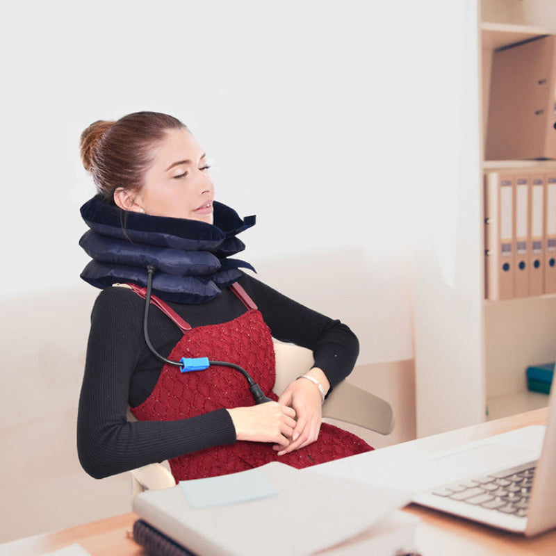 Adjustable Neck Relief Inflatable Traction Device