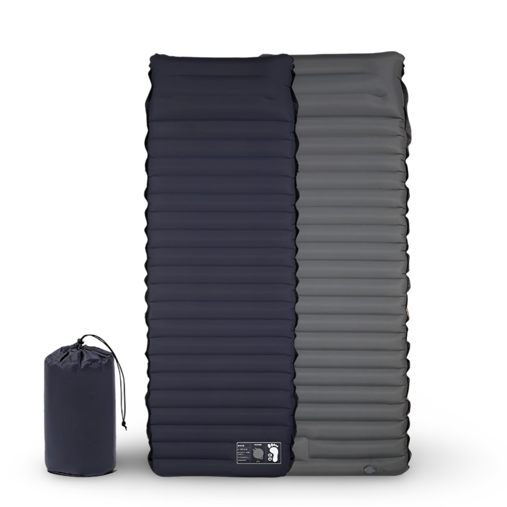 Portable Air Mattress with Integrated Pump | Ideal for Camping Comfort
