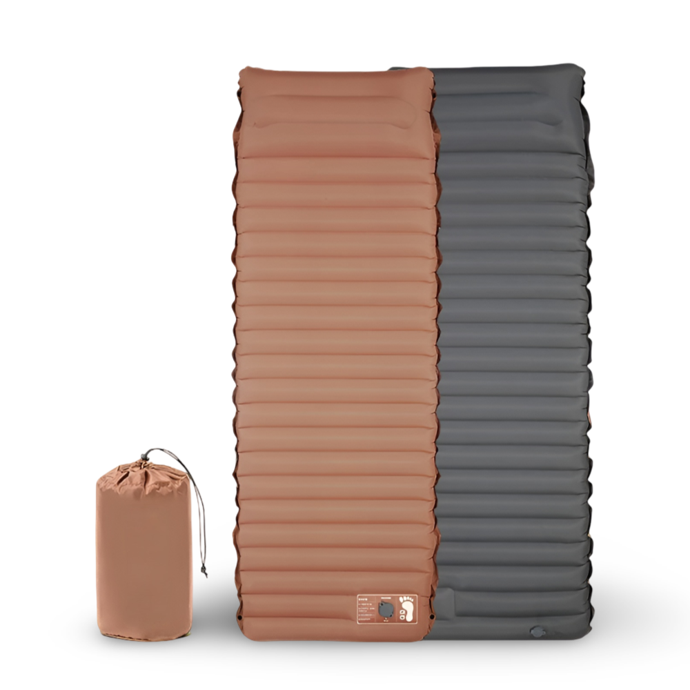 Portable Air Mattress with Integrated Pump | Ideal for Camping Comfort