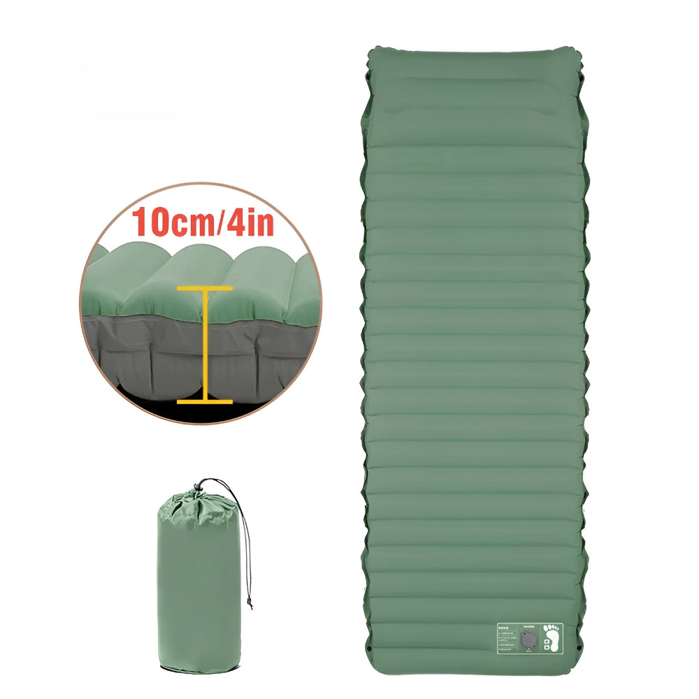 Portable Air Mattress with Integrated Pump | Ideal for Camping Comfort