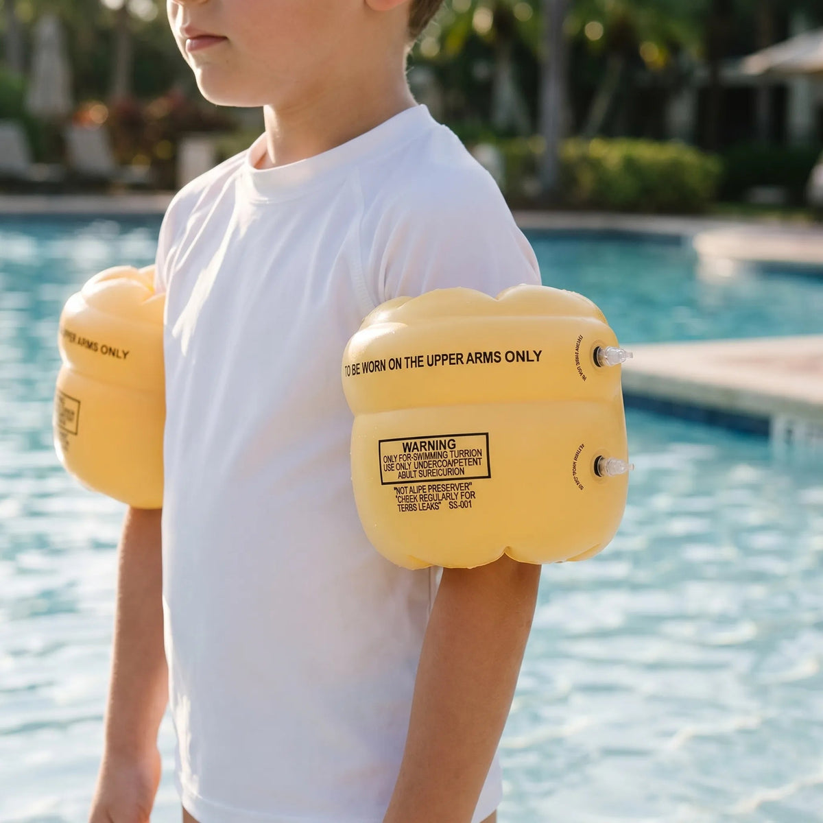 Adjustable Floating Arm Bands for Secure Swimming Fun