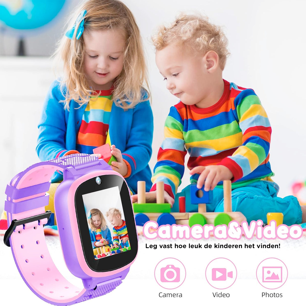 KidSafe GPS Watch: Waterproof Design with SOS Alert