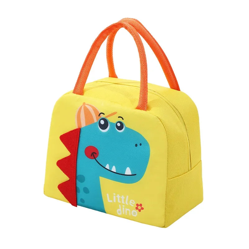 Cartoon Animal Lunch Tote with Insulation