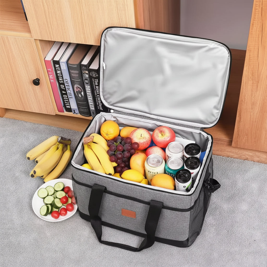 ChillMate Portable Cooler Bag with Secure Zipper Closure