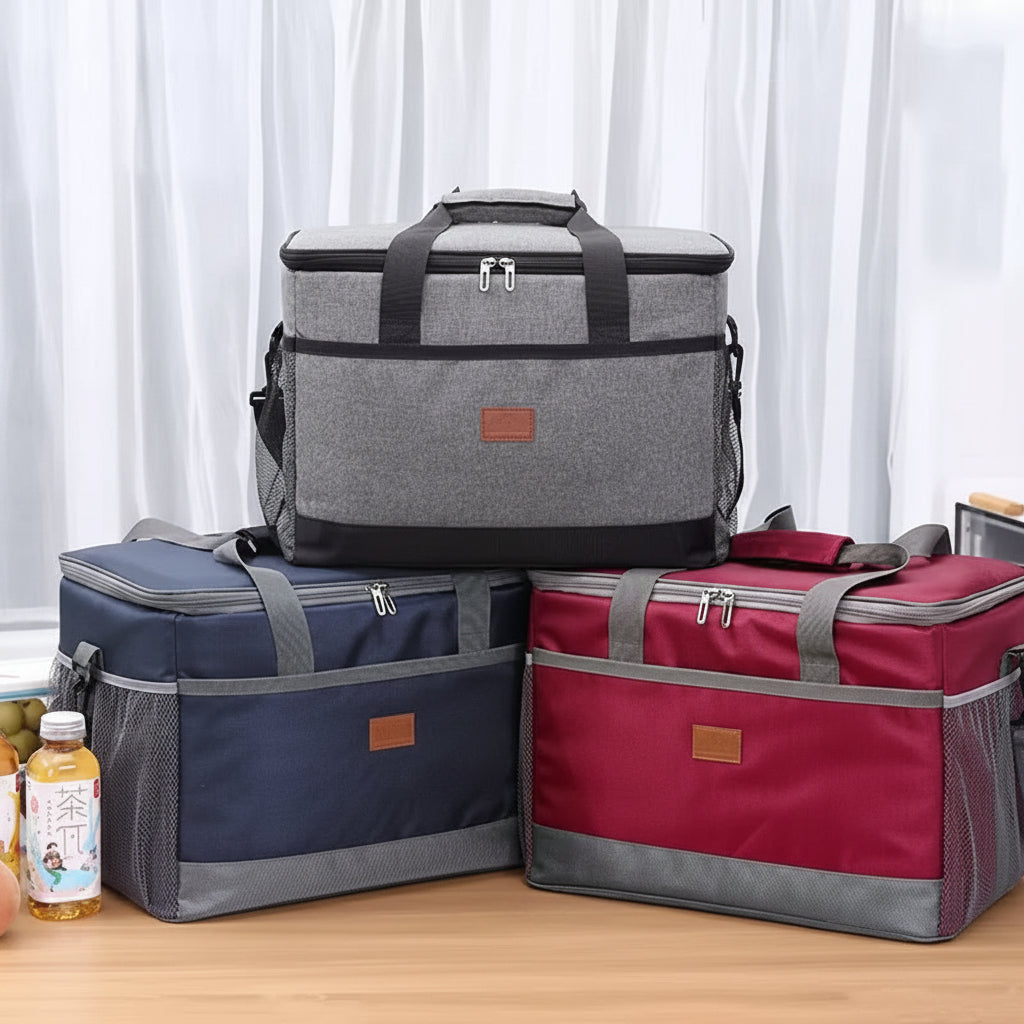 ChillMate Portable Cooler Bag with Secure Zipper Closure