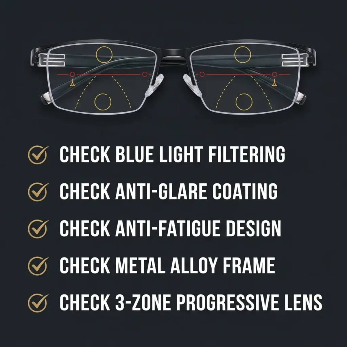 Versatile Multifocal Glasses | Lightweight Frame for All-Day Use