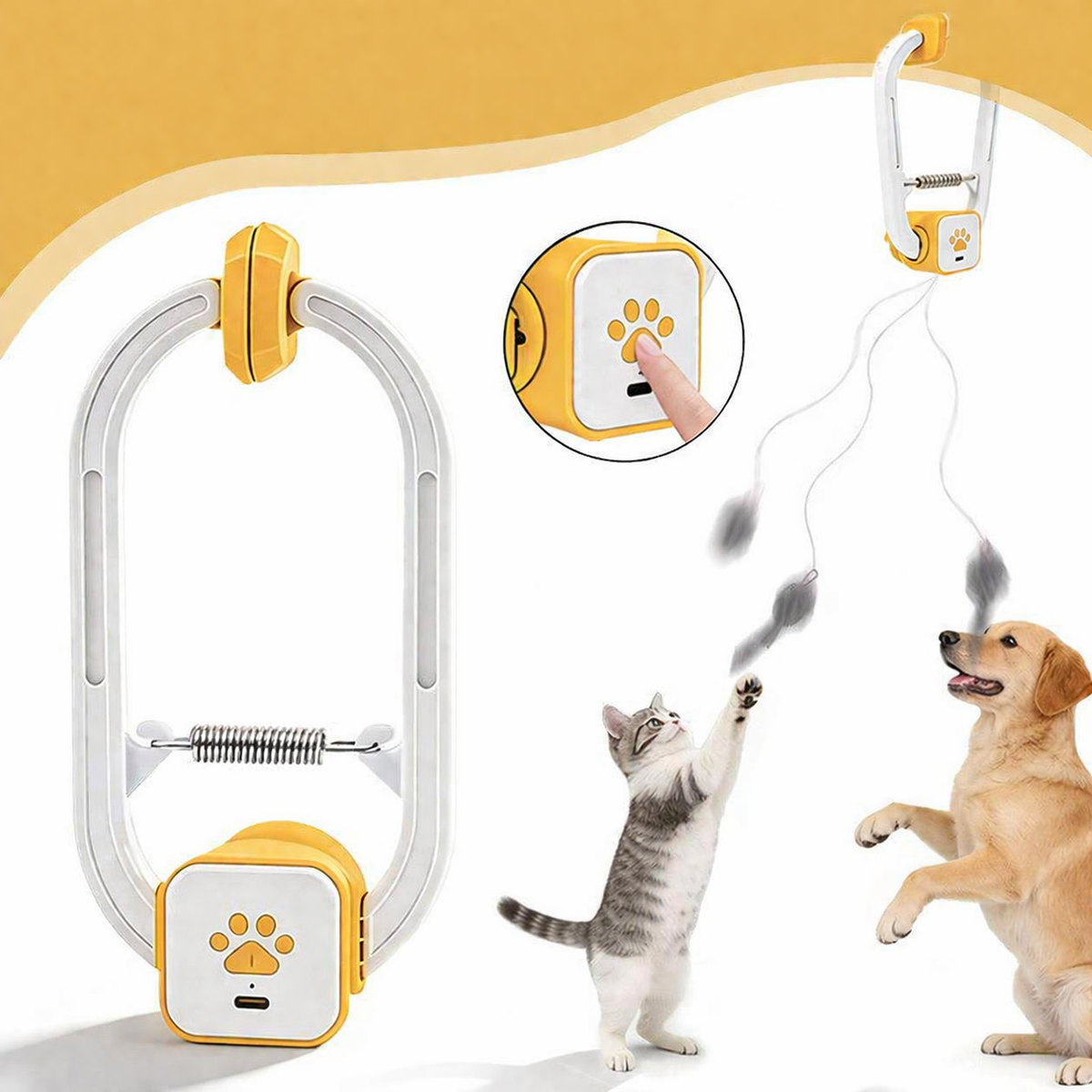 Rechargeable Cat Teaser Toy | Fun Indoor Play for Cats