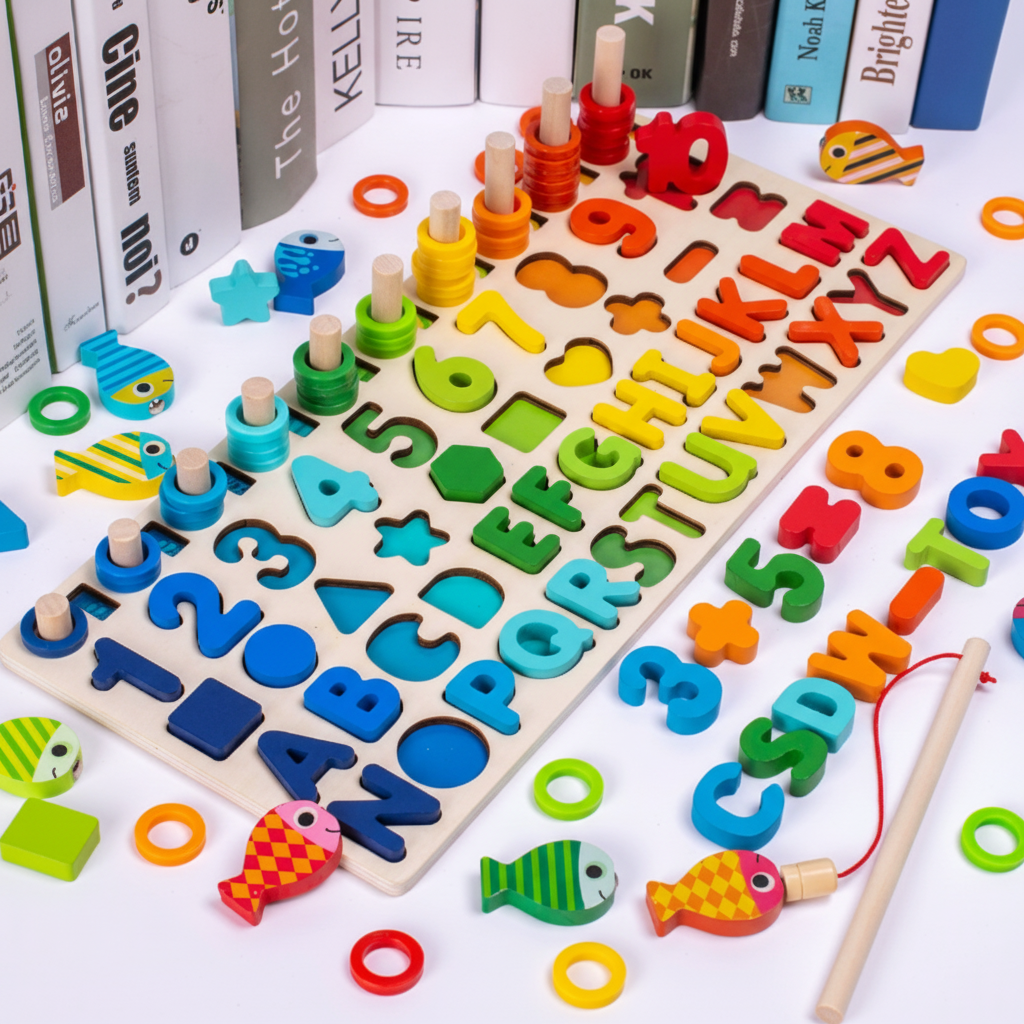 Engaging Wooden Learning Board for Toddlers | Essential Educational Toy