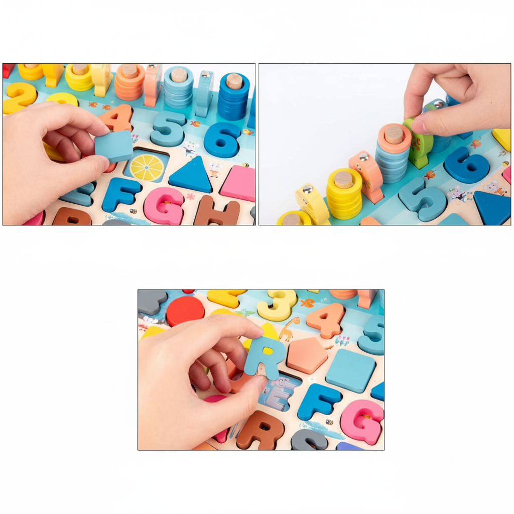 Engaging Wooden Learning Board for Toddlers | Essential Educational Toy
