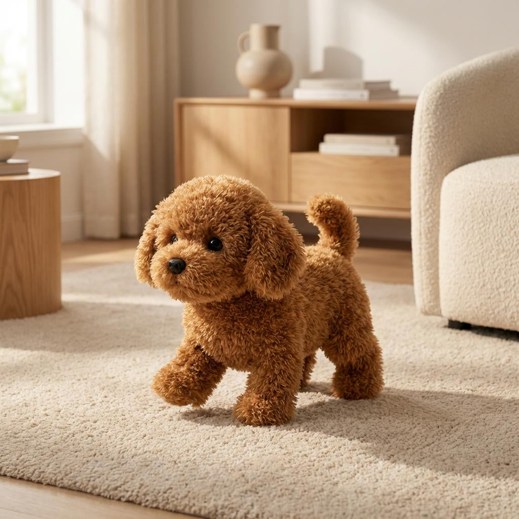 Lifelike Interactive Puppy Toy for Kids Aged 4-6