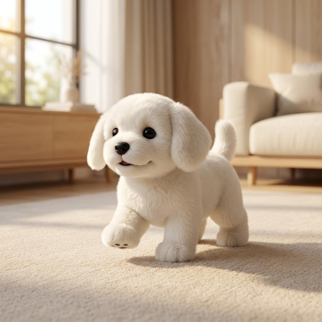 Lifelike Interactive Puppy Toy for Kids Aged 4-6