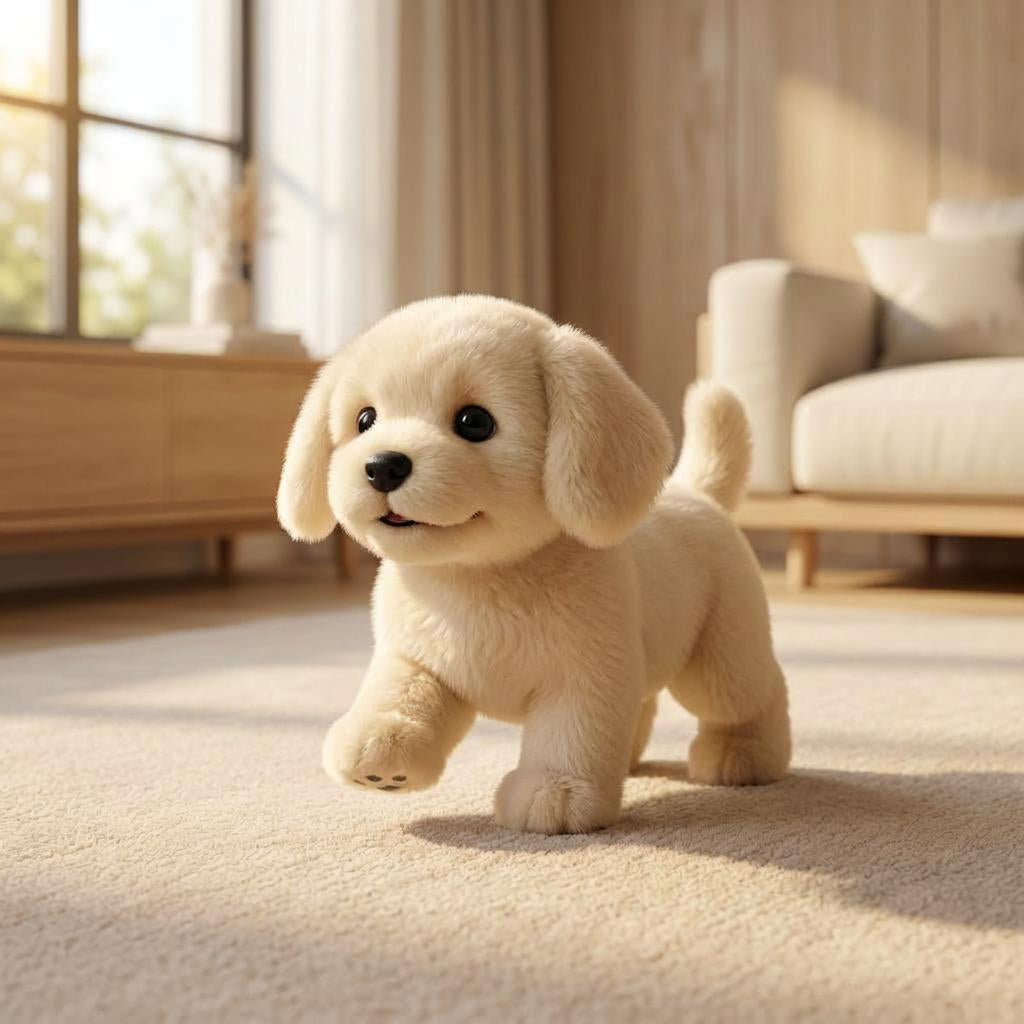 Lifelike Interactive Puppy Toy for Kids Aged 4-6