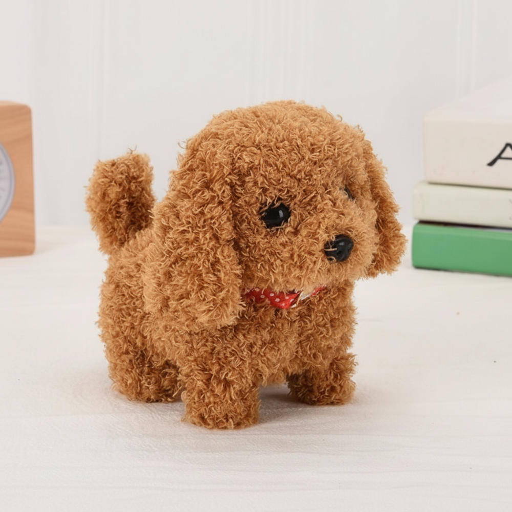 Cuddly Companion Dog Plush Toy with Motion & Sound Features