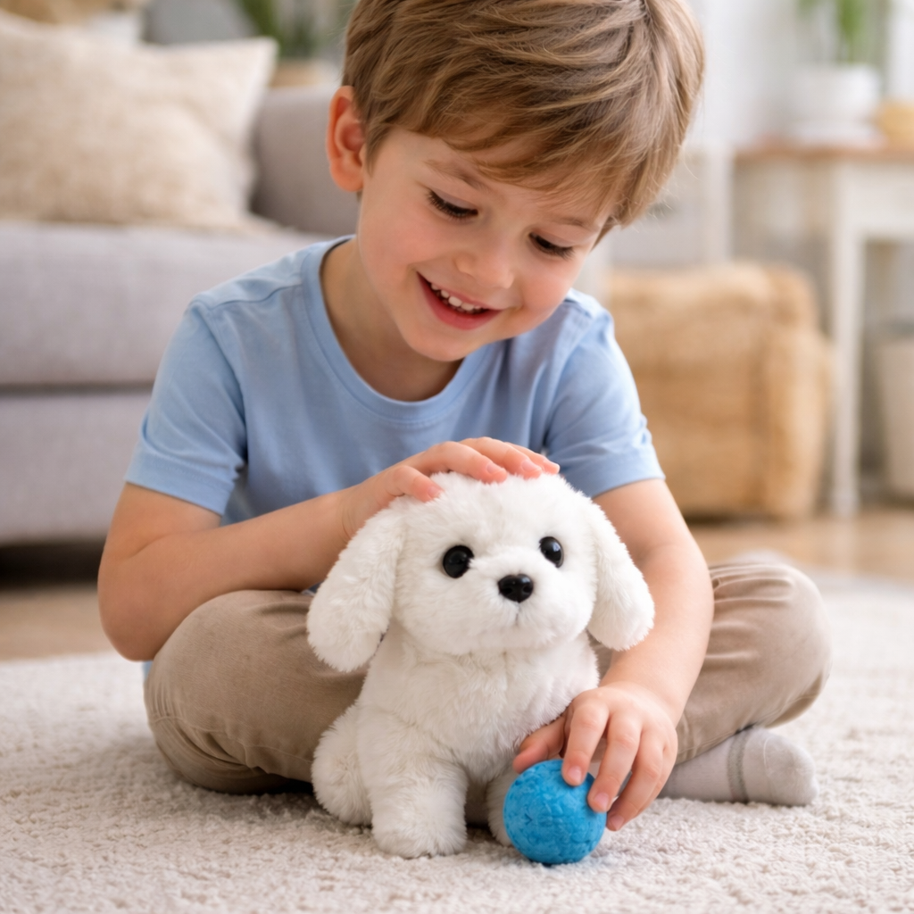 Cuddly Canine Companion Toy with Lifelike Movements