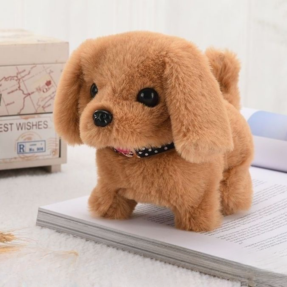 Cuddly Robotic Puppy Companion with Lifelike Actions for Kids
