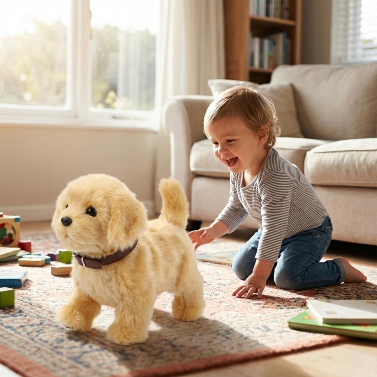 Engaging Robotic Puppy Toy with Realistic Movements for Kids