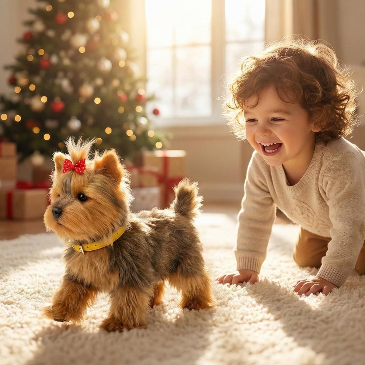 Engaging Robotic Puppy Toy with Realistic Movements for Kids