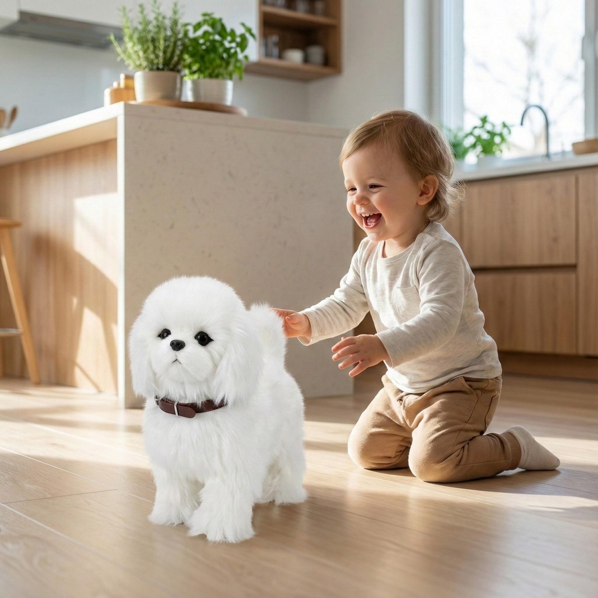 Engaging Robotic Puppy Toy with Realistic Movements for Kids