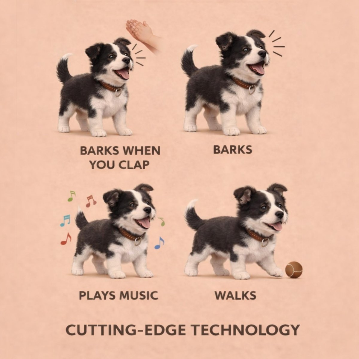 Engaging Robotic Puppy Toy with Realistic Movements for Kids
