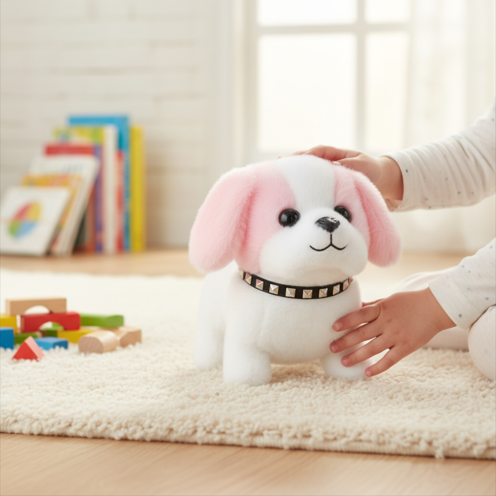 Adorable Interactive Plush Canine Companion for Kids