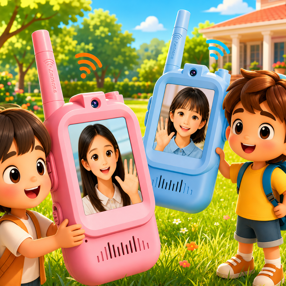 Rechargeable Video Chat Walkie Talkie Duo for Kids