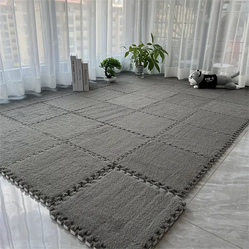 CozyFlex Interlocking Foam Floor Mat Set - 12 Soft Tiles