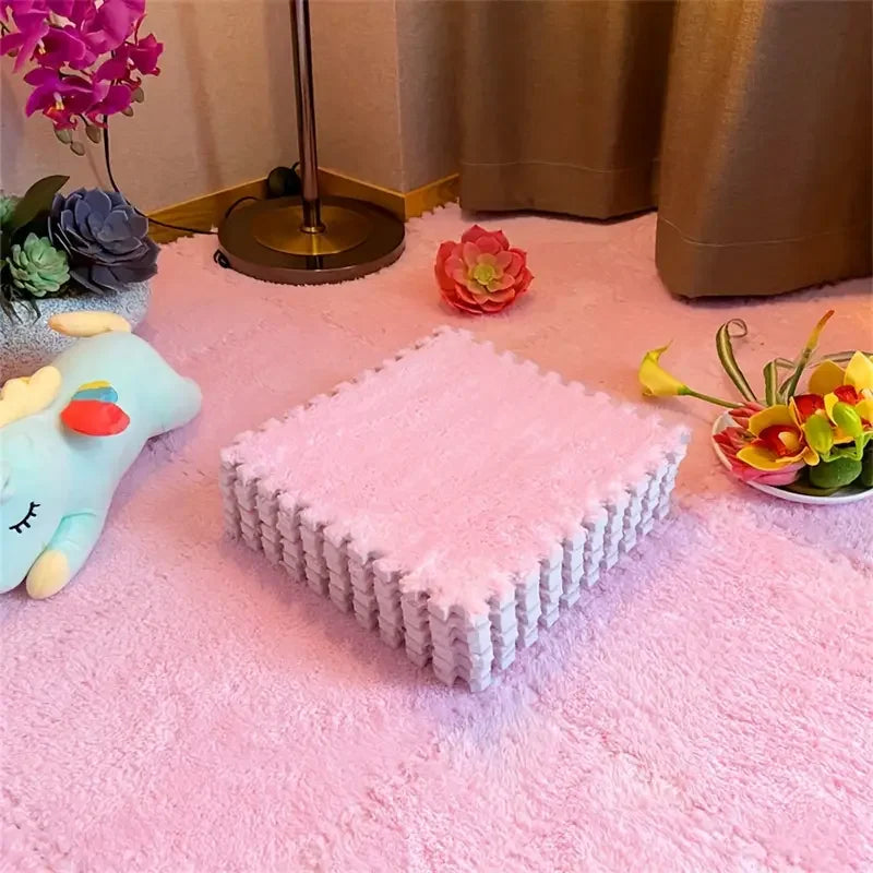 CozyFlex Interlocking Foam Floor Mat Set - 12 Soft Tiles
