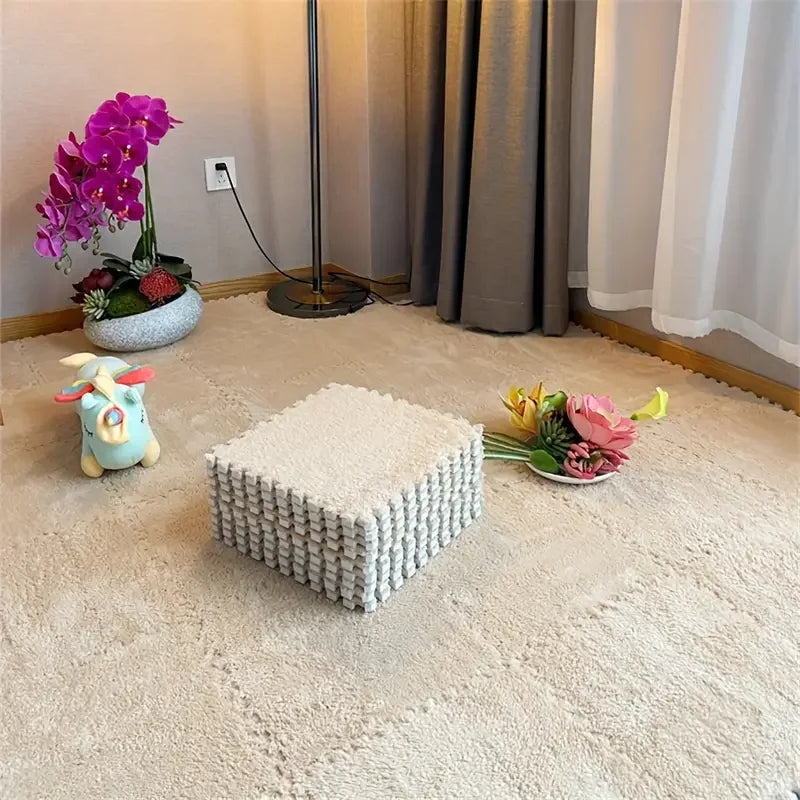 CozyFlex Interlocking Foam Floor Mat Set - 12 Soft Tiles