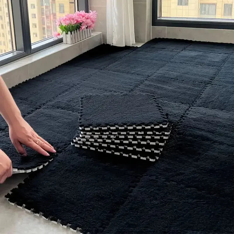 CozyFlex Interlocking Foam Floor Mat Set - 12 Soft Tiles