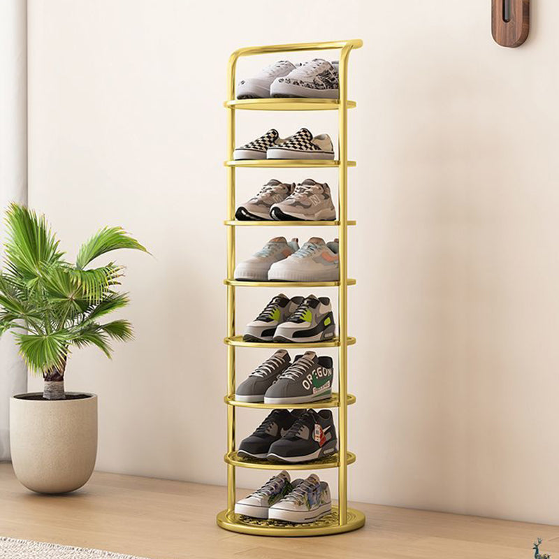 Chic Steel Shoe Stand for a Clutter-Free Entrance