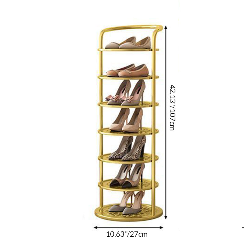Chic Steel Shoe Stand for a Clutter-Free Entrance