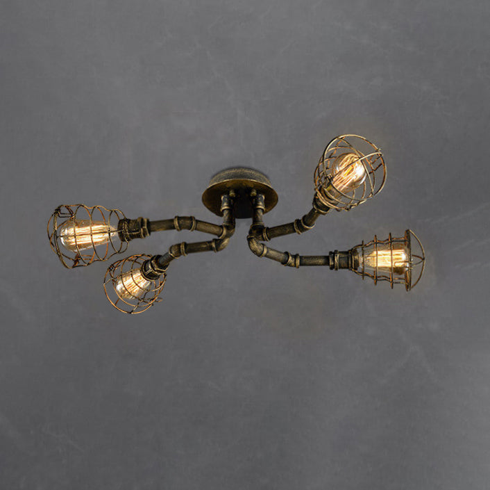 Rustic Industrial Ceiling Light Fixture for Modern Homes