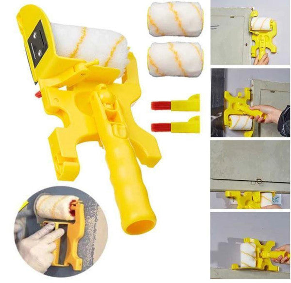 Precision Paint Roller with Edge Shield