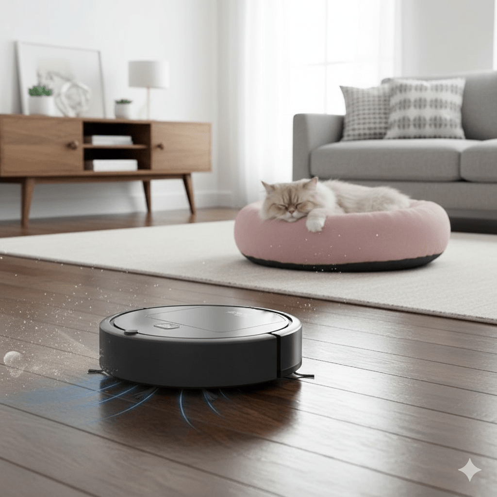 WhisperClean Robot Vacuum: Silent, Smart, and Effective