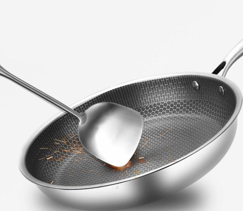 Premium Stainless Steel Non-Stick Skillet for Effortless Cooking