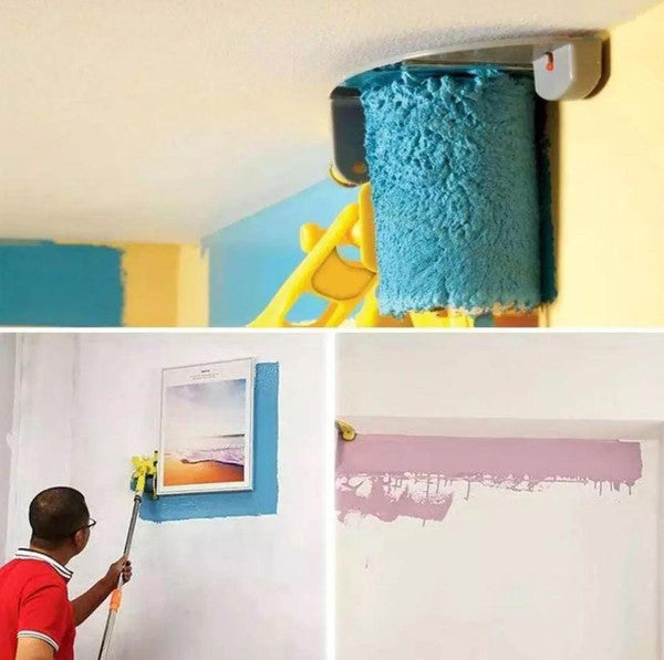 Precision Paint Roller with Edge Shield