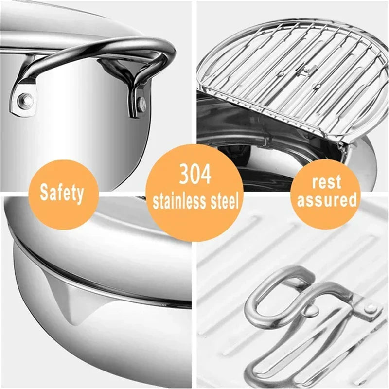 Precision Fryer with Integrated Temperature Gauge