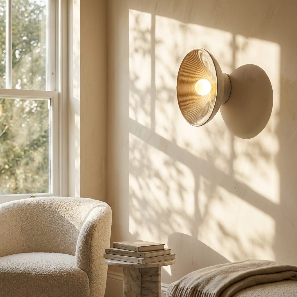Elegant Bowl-Shaped Wall Light for Cozy Indoor Ambiance