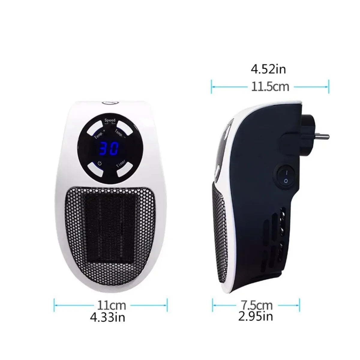 CozyNest Electric Space Heater – Safe & Portable Indoor Heating