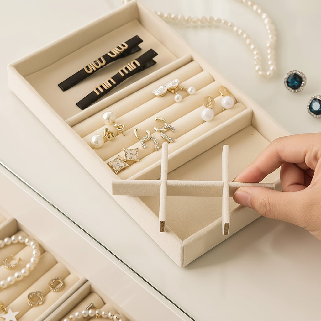 Compact Jewelry Storage Tray for Effortless Organization