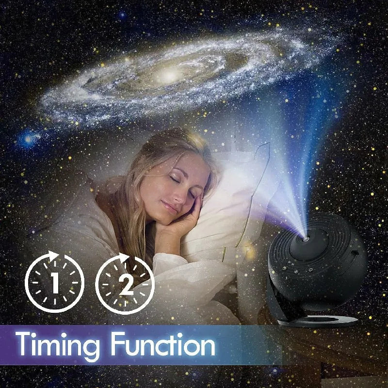 Celestial Haven Projector – 12 Dynamic Film Discs with 360° Rotation