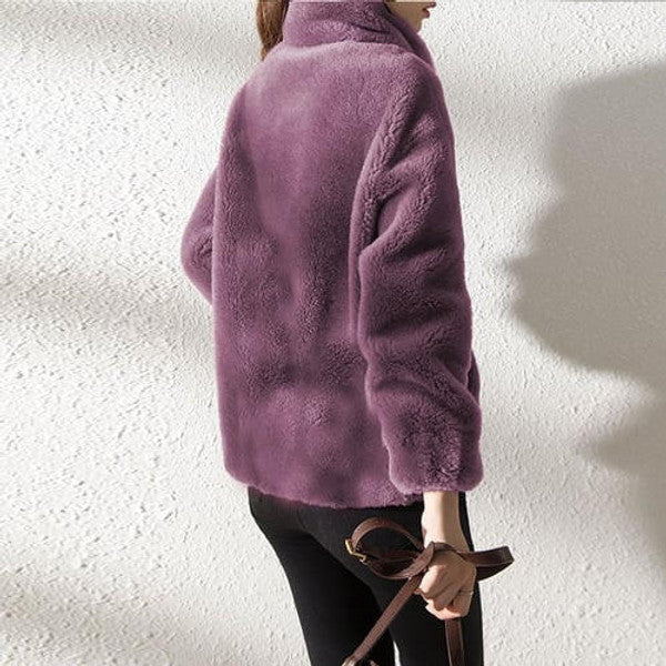 Chic Faux Fur Insulated Winter Coat