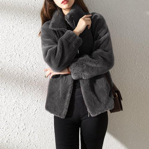 Chic Faux Fur Insulated Winter Coat