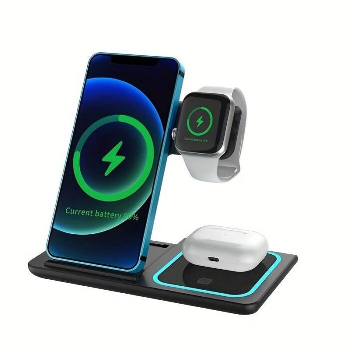 All-in-One Foldable Wireless Charger for Apple Devices