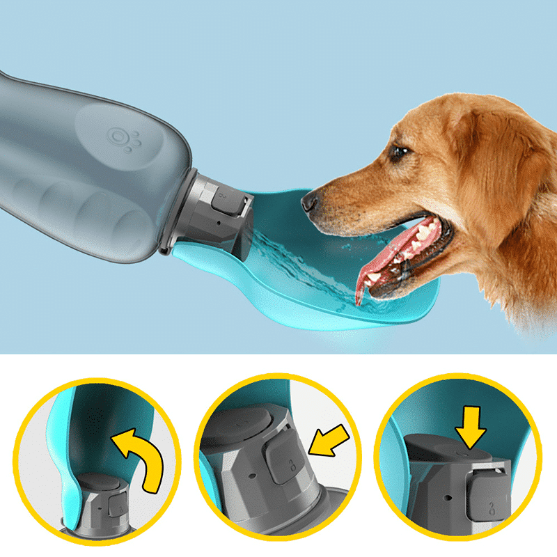 Ultimate Hydration Bottle for Dogs with Collapsible Bowl - 27.05oz