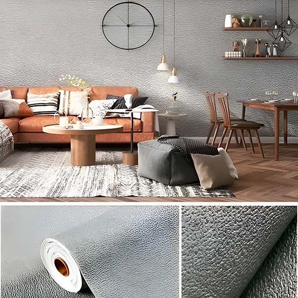 Peel-and-Stick Textured Wall Covering for Effortless Style